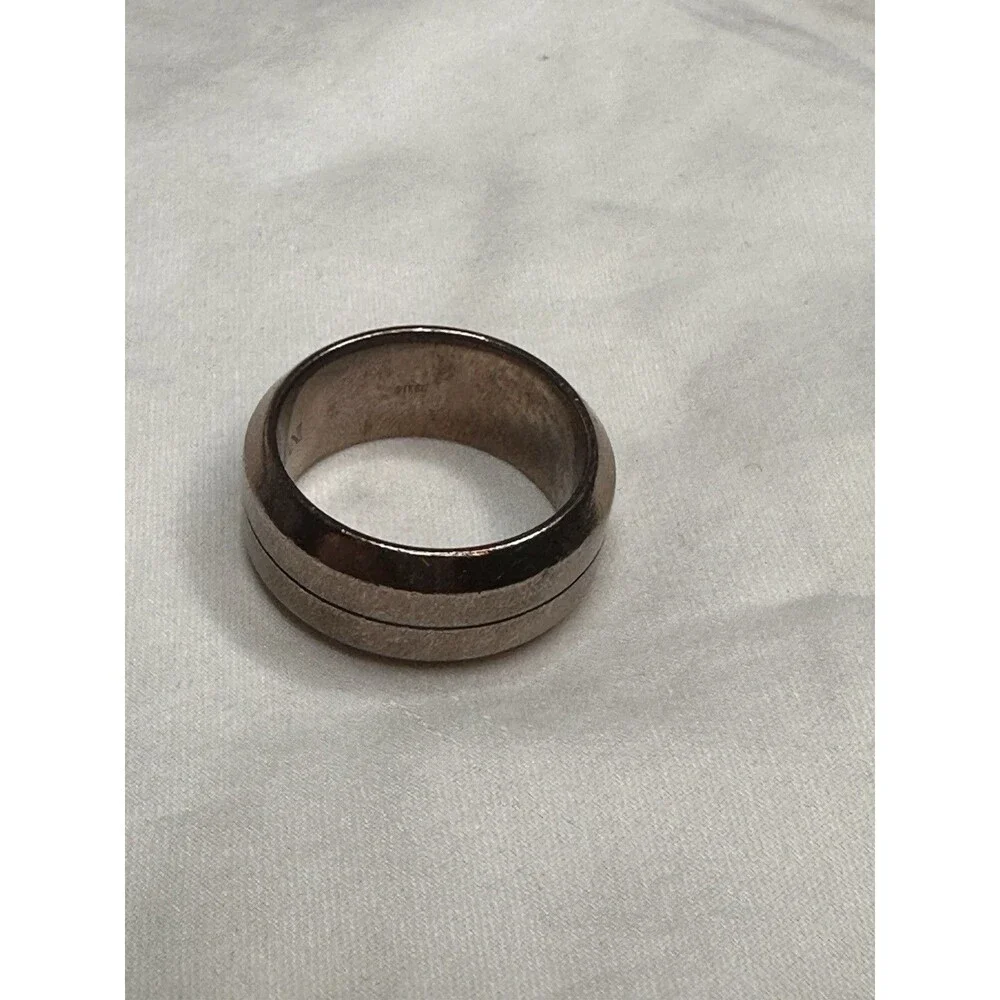 Emporio Armani Ring Stainless Steel Brown Rose Gold NEW SZ 8.5 US Mens/Womens
